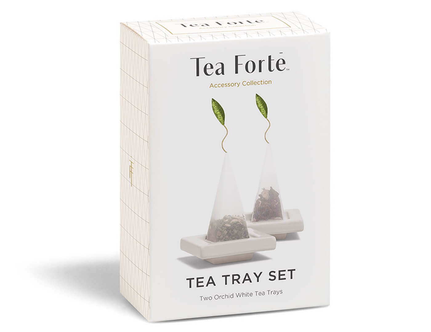 Tea Trays Orchid White - Set of Two