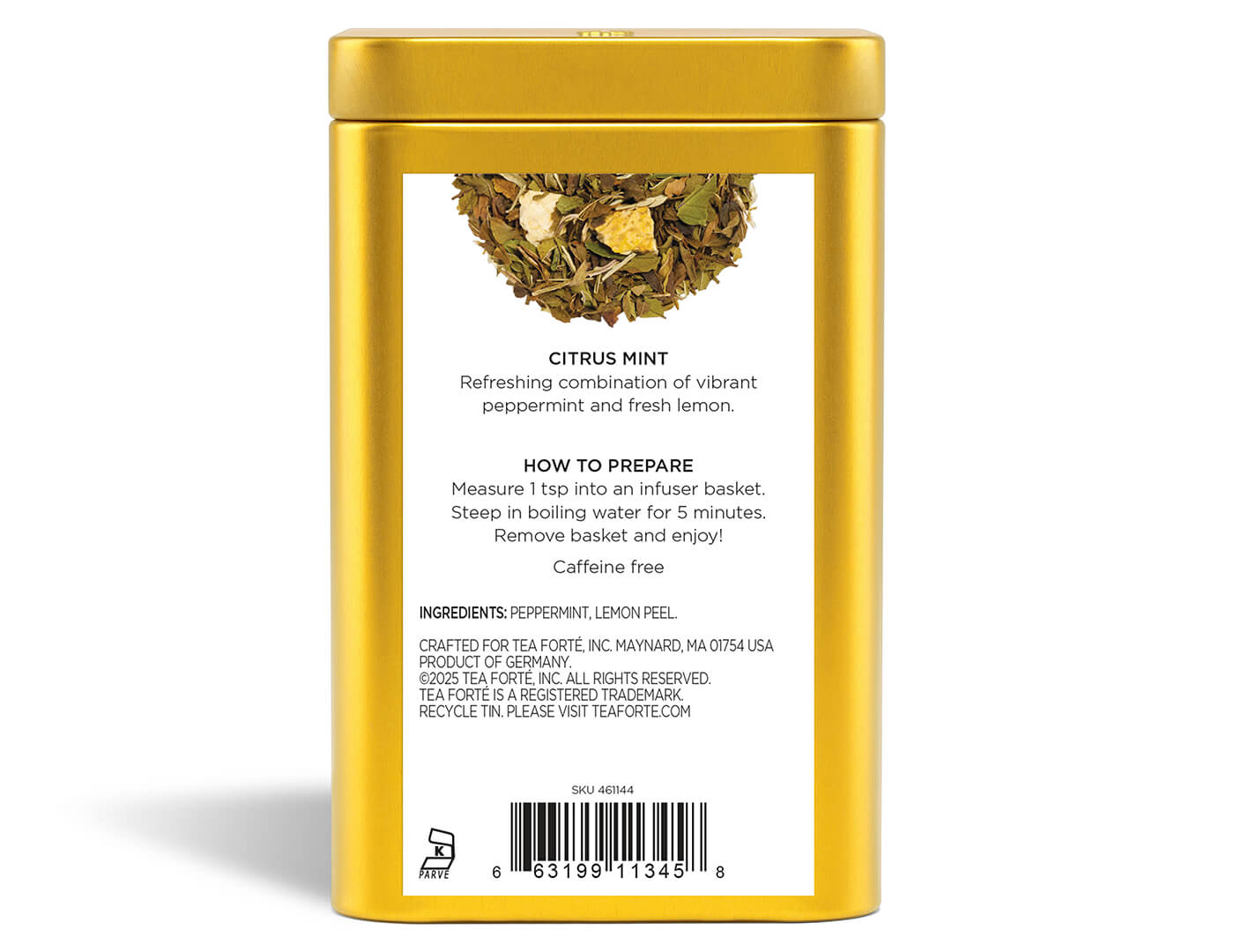 Citrus Mint Loose Leaf Tea Canister