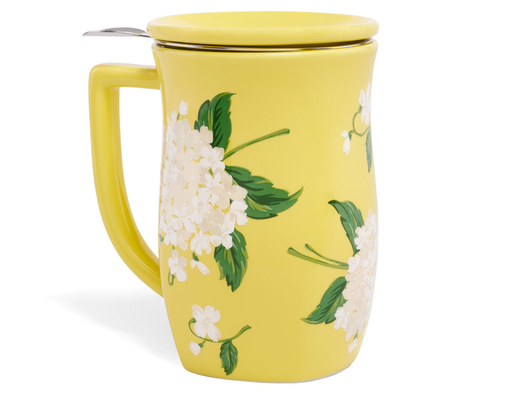 Hydrangea by Draper James Fiore Steeping Cup with Infuser