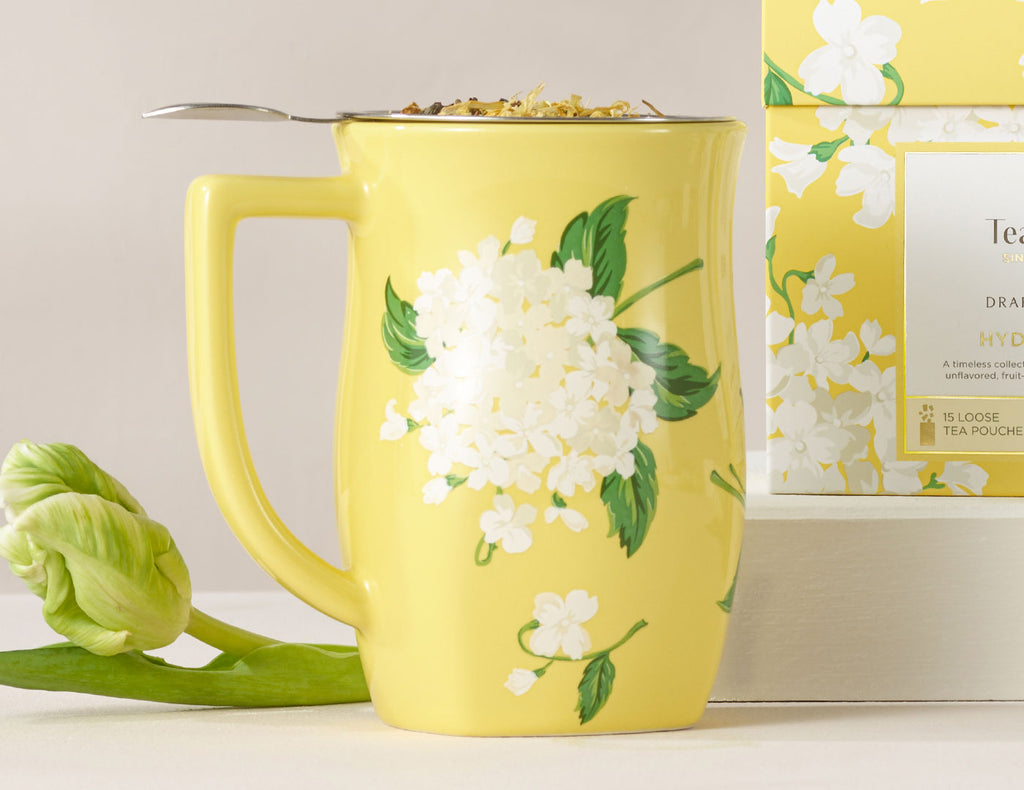 Hydrangea by Draper James Fiore Steeping Cup with Infuser