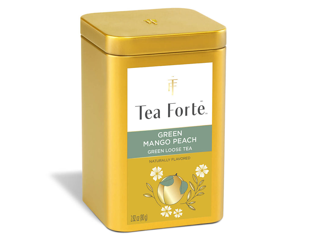 Green Mango Peach Loose Leaf Tea Canister