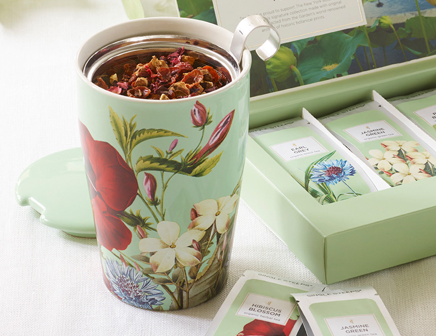 Green Loose Tea & Sugar Set