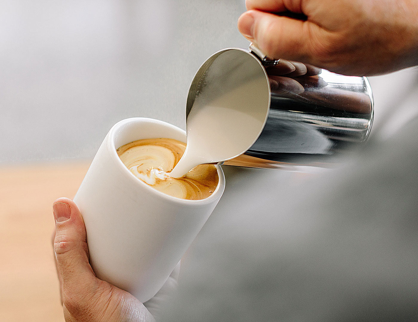 Monty Milk Art Cup 11oz Matte White