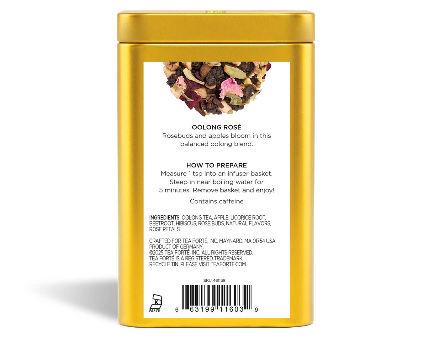 Oolong Rosé Loose Leaf Tea Canister