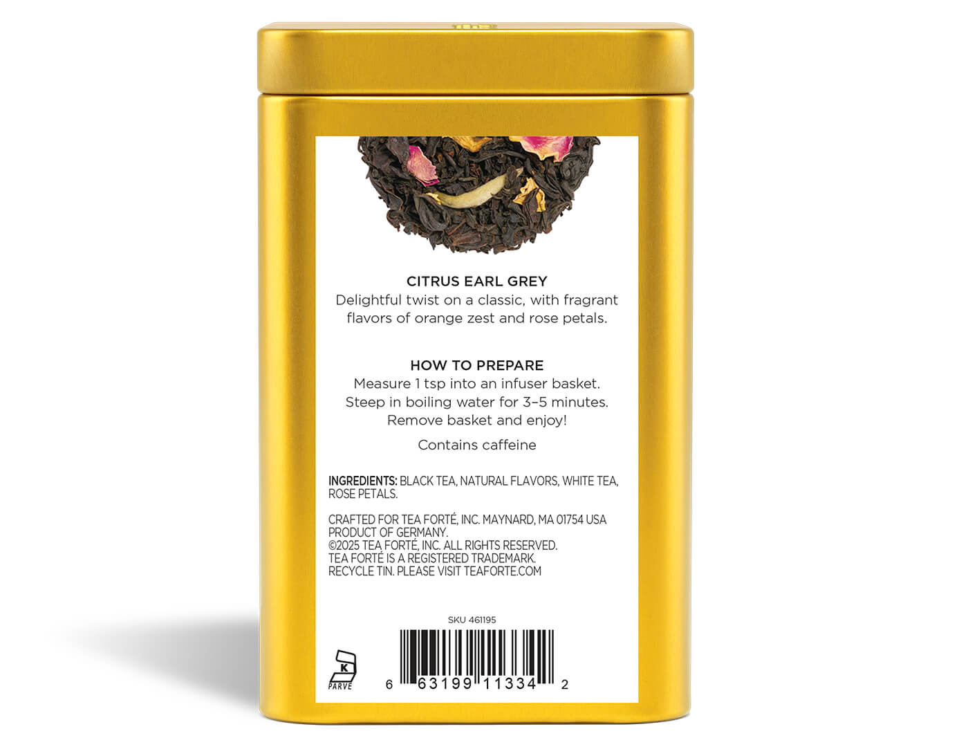 Citrus Earl Grey Loose Leaf Tea Canister