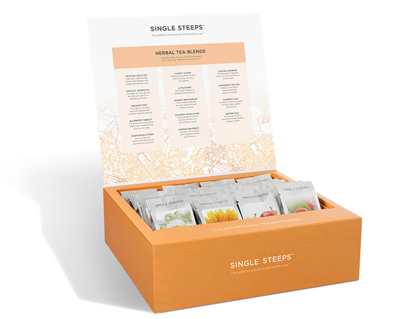 Single Steeps® Tea Chest Herbal Tea Assortment