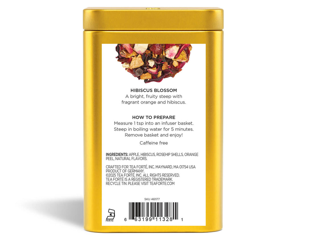 Hibiscus Blossom Loose Leaf Tea Canister