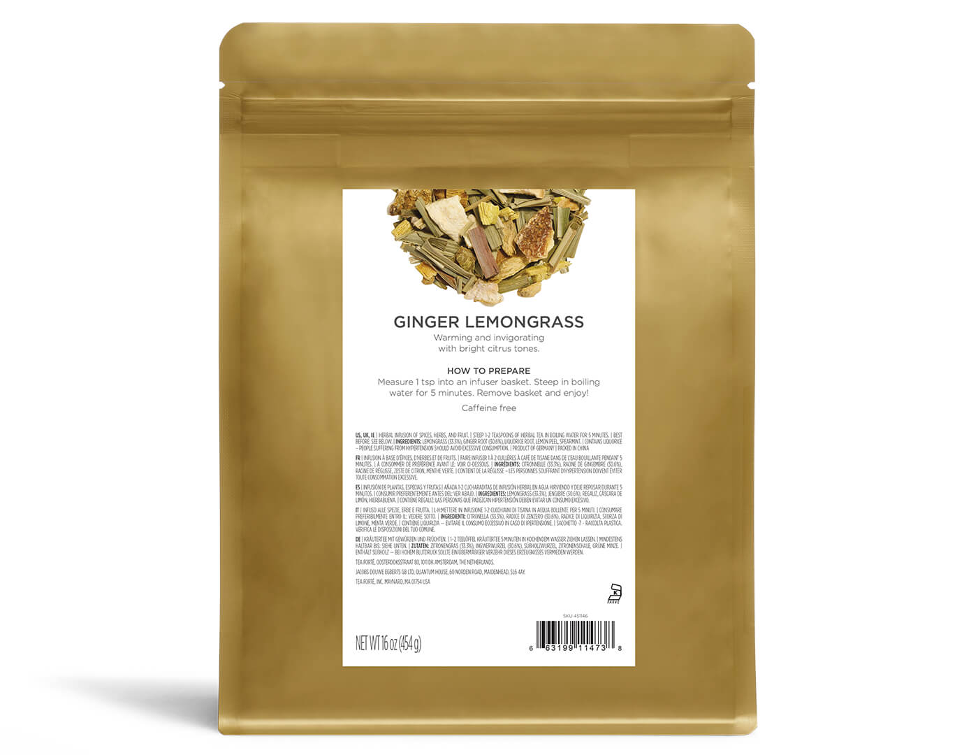 Ginger Lemongrass Loose Tea Bulk Bag