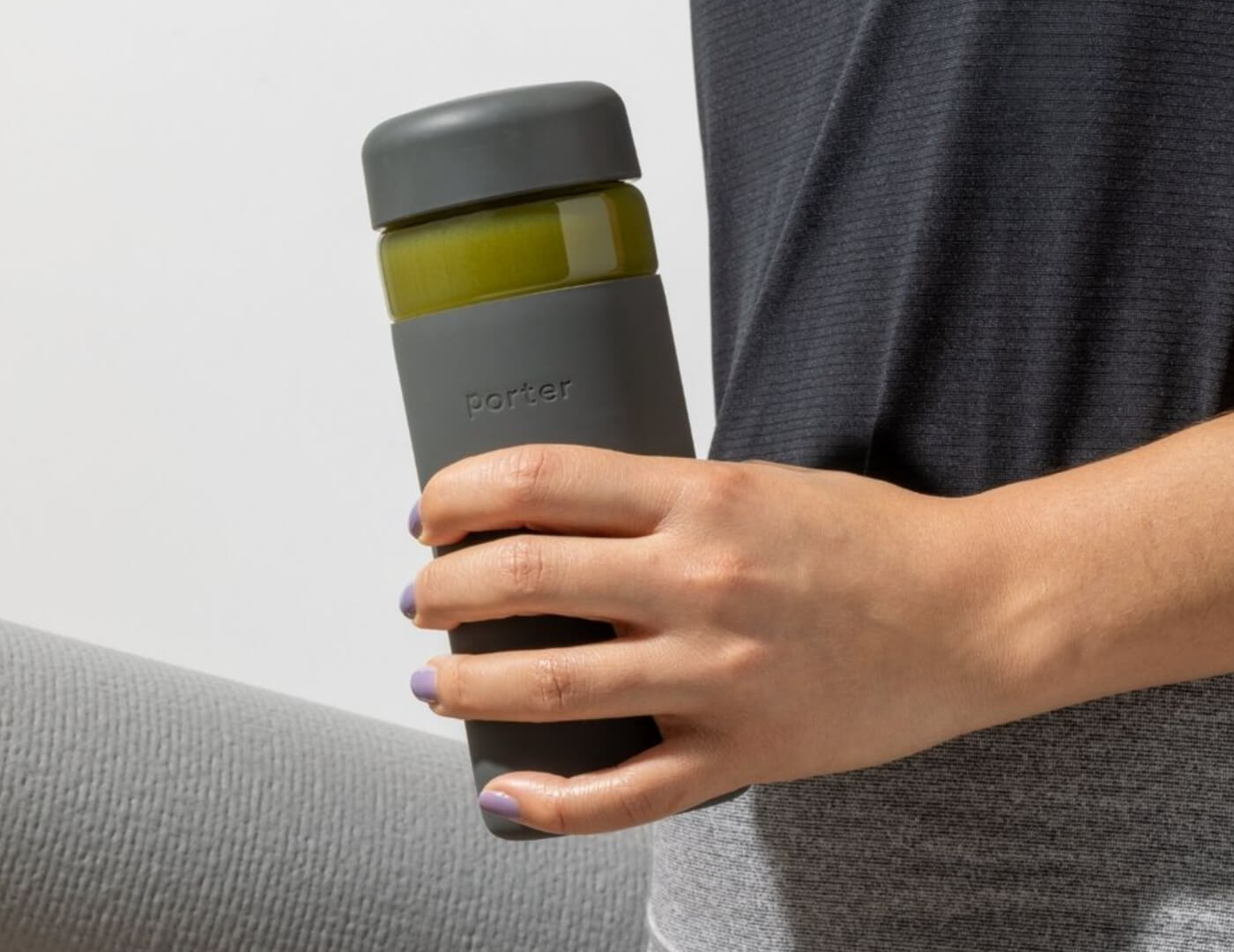 Porter Water Bottle Charcoal
