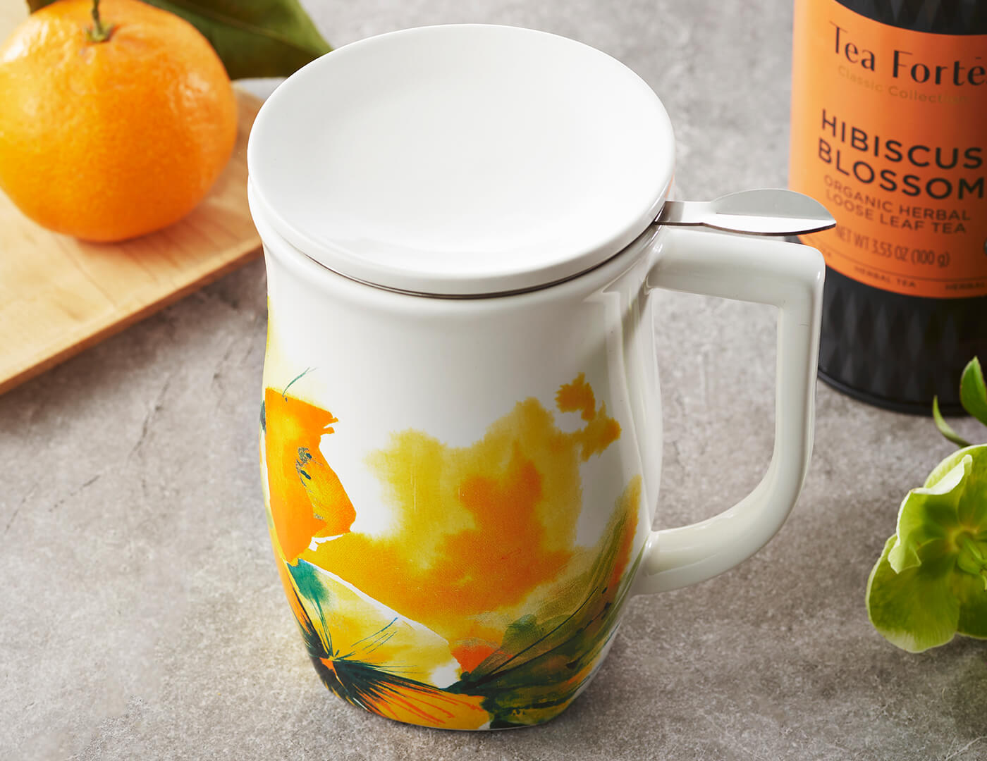 Fiore Steeping Cup with Infuser Wild Poppy