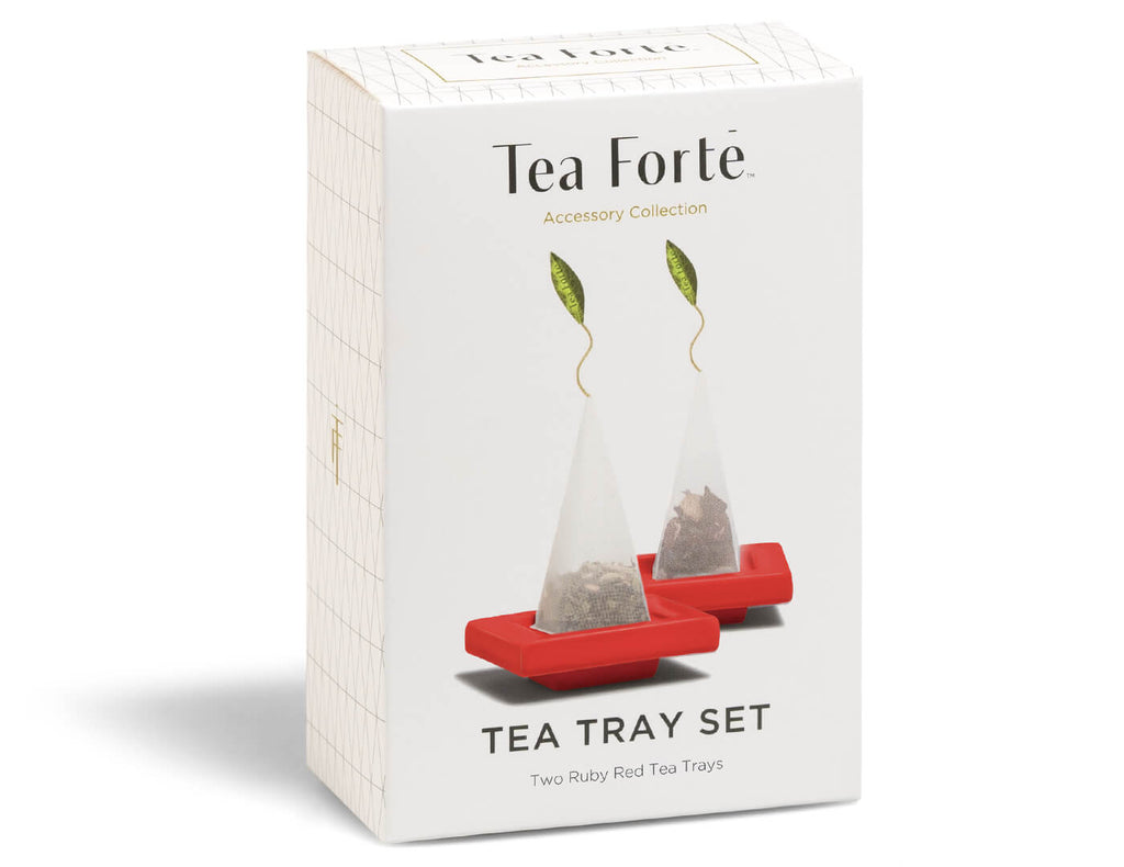 Tea Trays Ruby Red - Set of Two