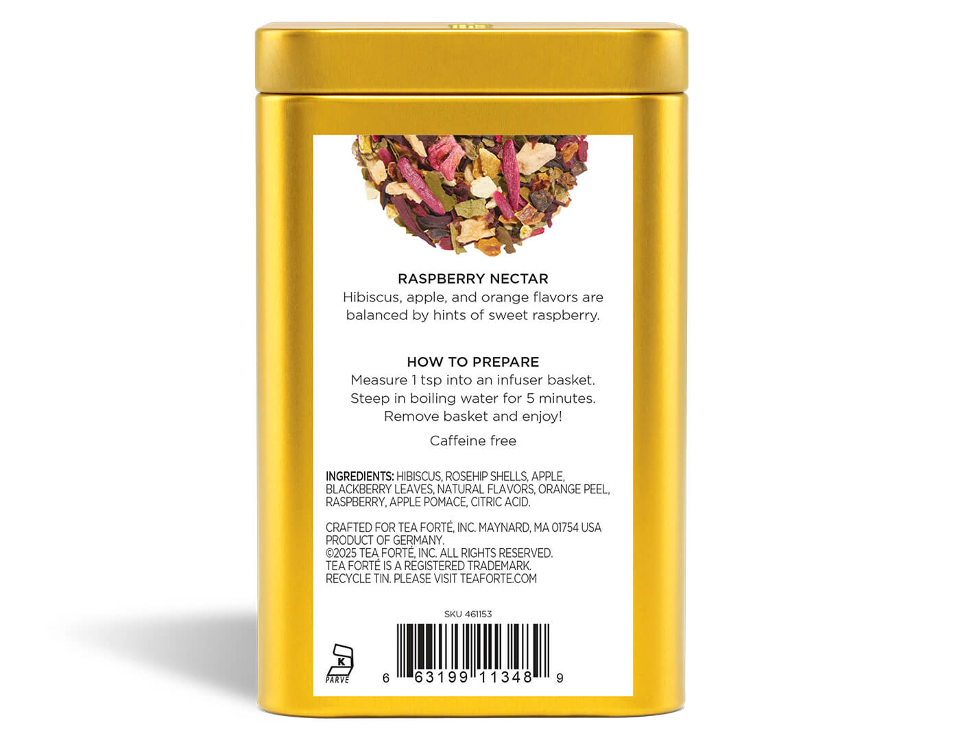 Raspberry Nectar Loose Leaf Tea Canister