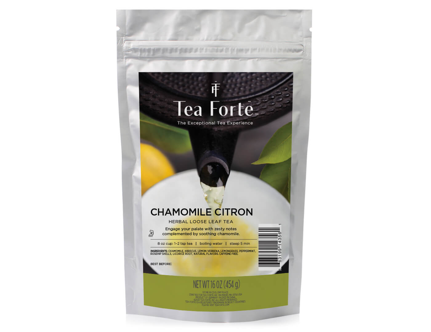 One Pound Loose Tea Pouch Chamomile Citron Tea