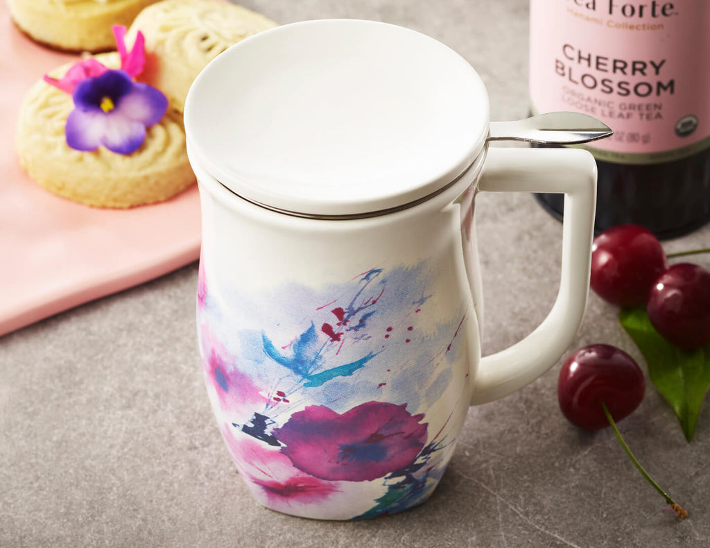 Fiore Steeping Cup with Infuser Verbena Blossom