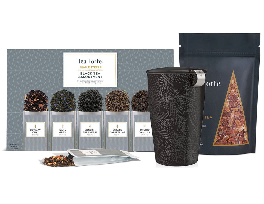 Black Loose Tea & Sugar Set
