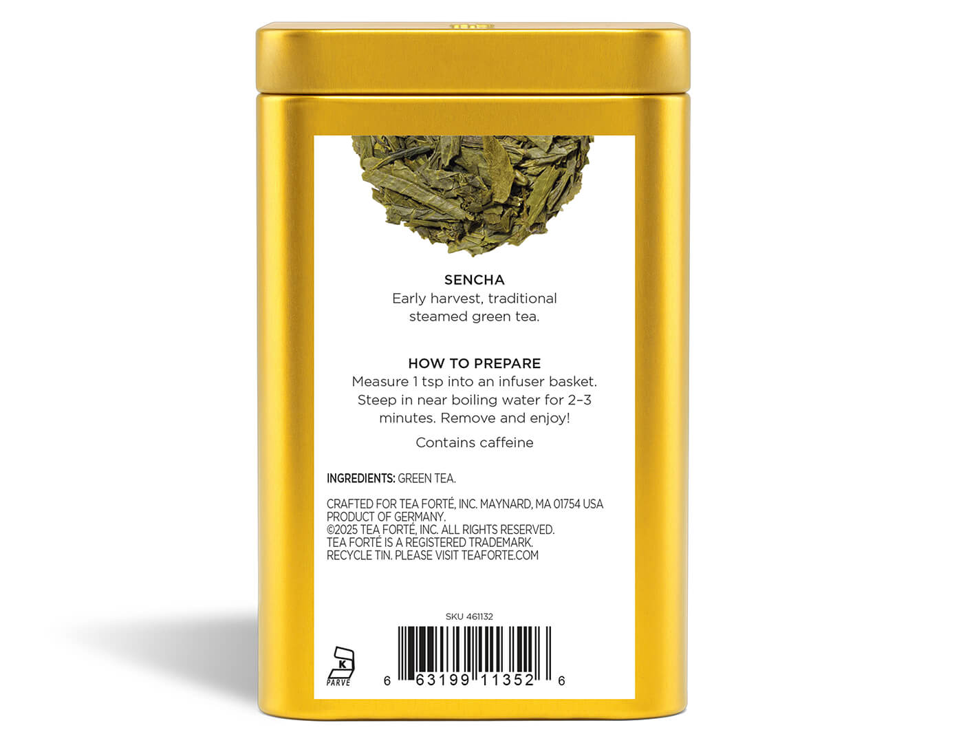 Sencha Loose Leaf Tea Canister