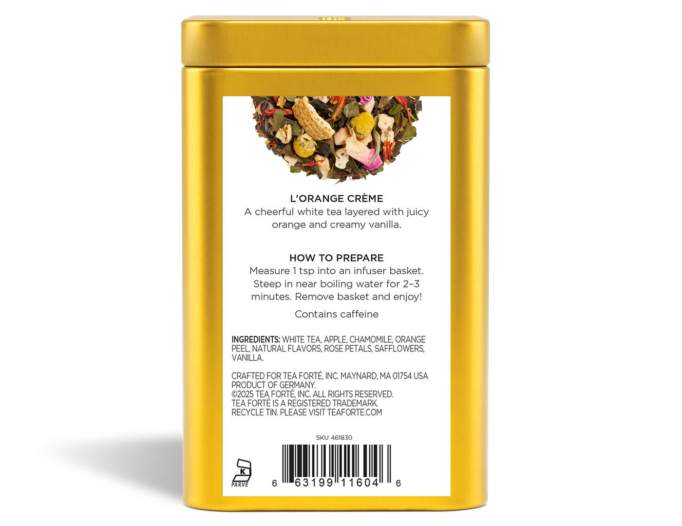 L'Orange Crême Loose Leaf Tea Canister