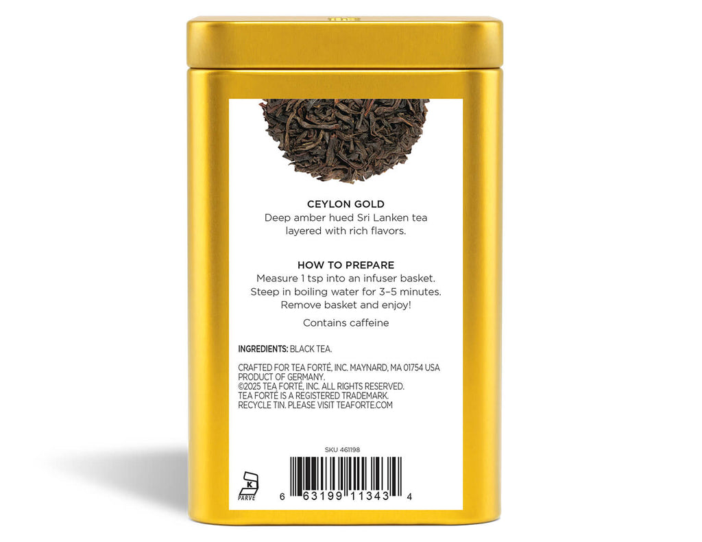 Ceylon Gold Loose Leaf Tea Canister