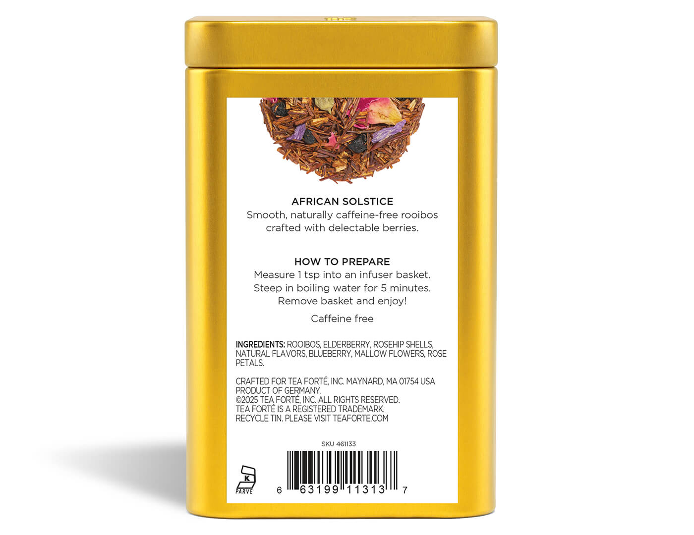 African Solstice Loose Leaf Tea Canister